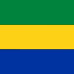 Gabon flag design shape. Flag of Gabon shape